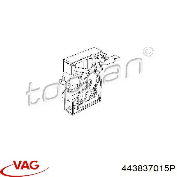 77644245 Kemp cerradura de puerta delantera izquierda