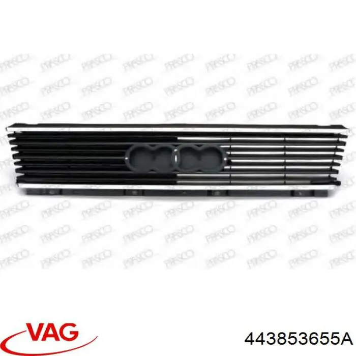 Rejilla delantera Audi 100 C3 sedán (44, 44Q) (1982 - 1990) precio, desde 43,56 EUR