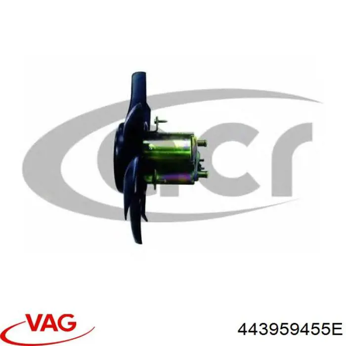 443959455E VAG ventilador (rodete +motor refrigeración del motor con electromotor completo)