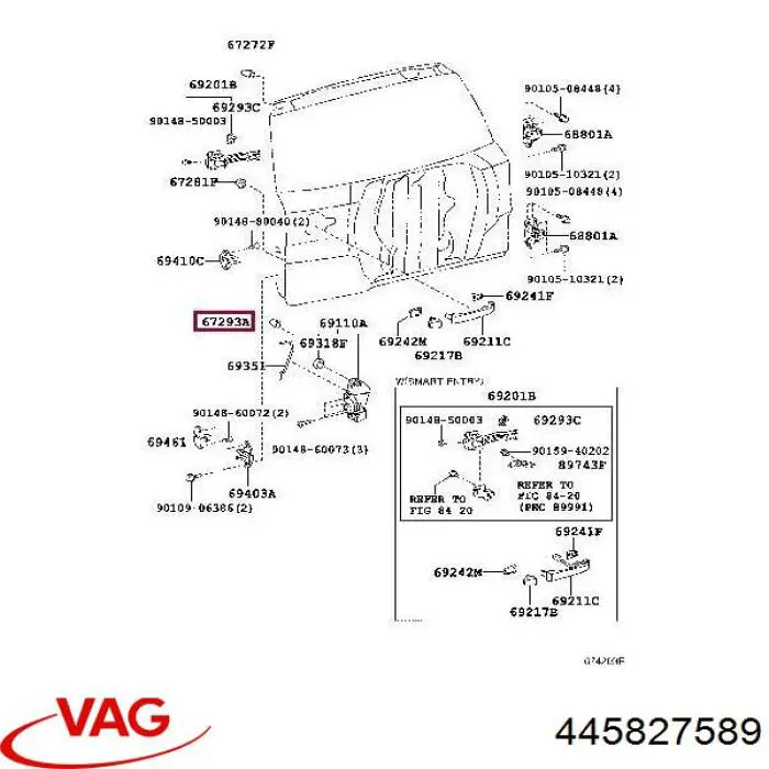 Comprar 445827589 VAG Luna parabrisas