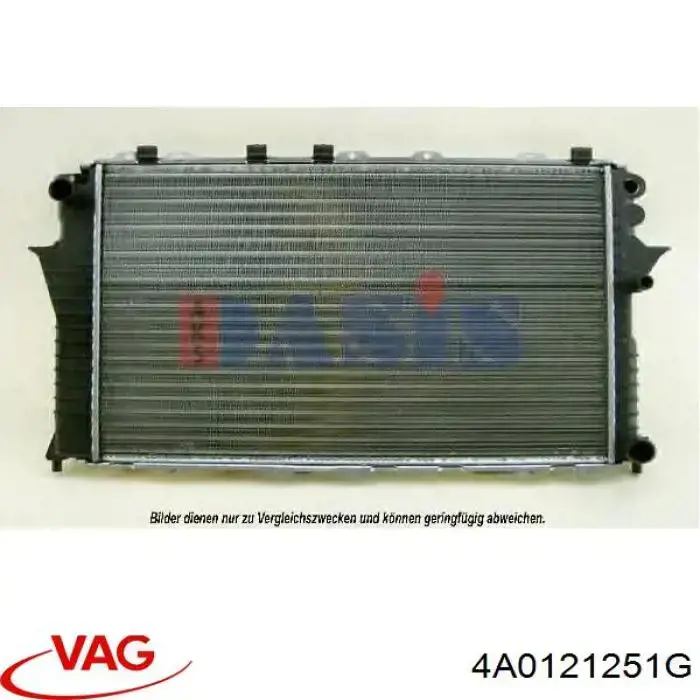 4A0121251G VAG radiador