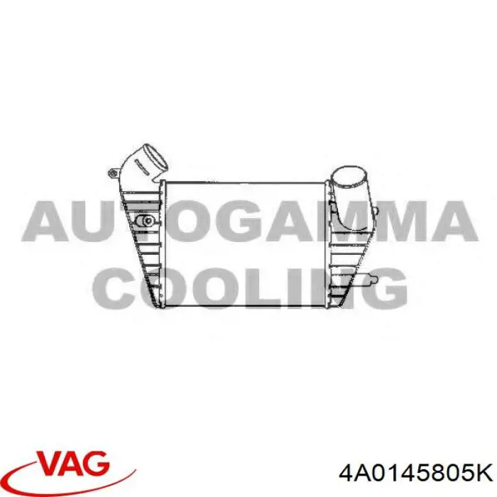 Radiador de aire de admisión VAG 4A0145805K precio, desde 60,98 EUR