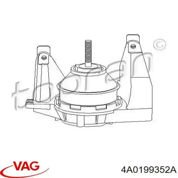 4A0199352A VAG soporte de motor derecho