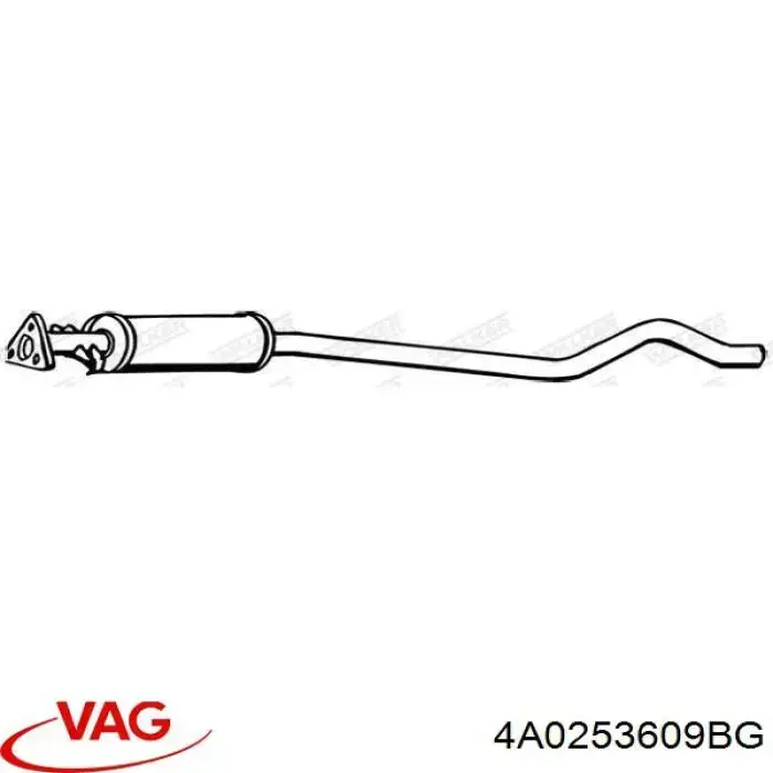 Comprar 4A0253609BG VAG Silenciador trasero