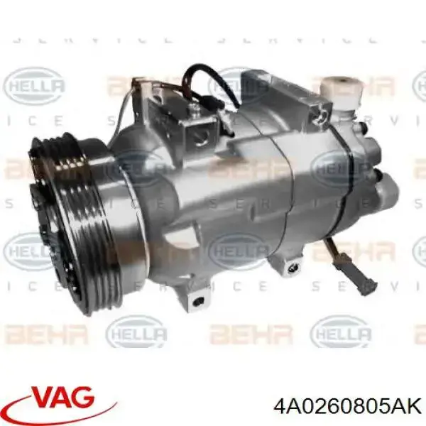 4A0260805AK VAG compresor de aire acondicionado