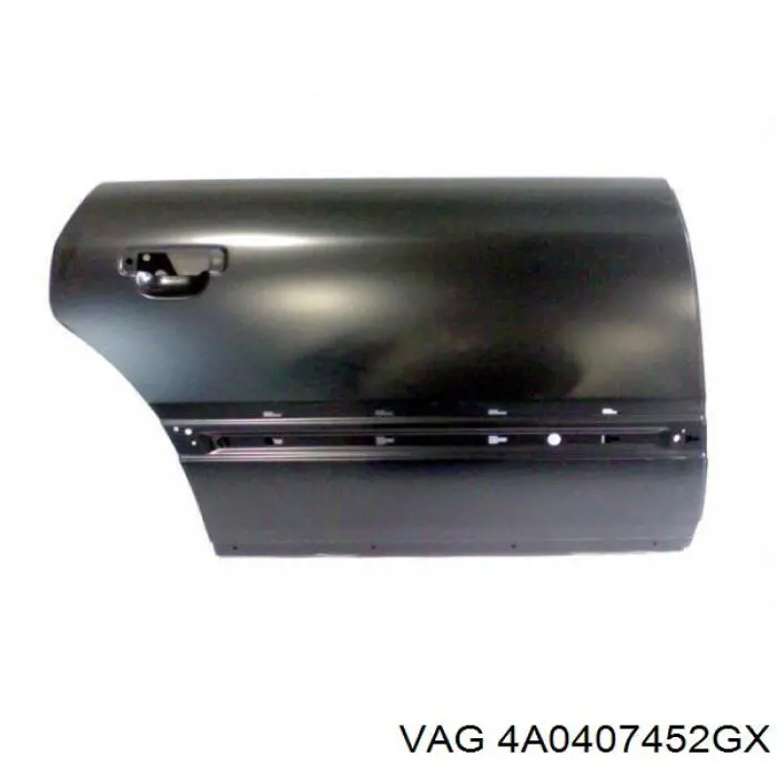 4A0407452GX VAG Semieje delantero derecho