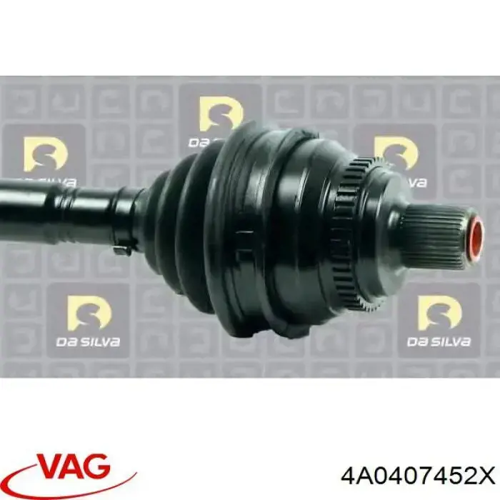 4A0407452X VAG Semieje delantero derecho