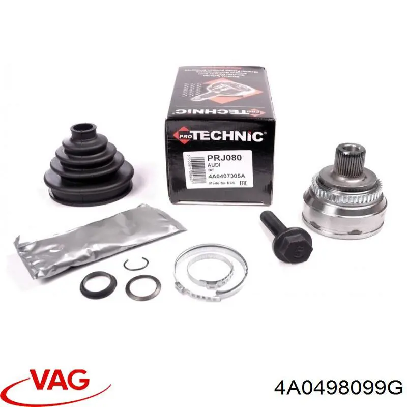 Junta homocinética exterior delantera VAG 4A0498099G precio, desde 32,97 EUR
