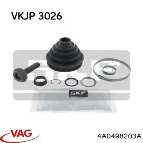 Fuelle, palier delantero exterior VAG 4A0498203A precio, desde 9,76 EUR
