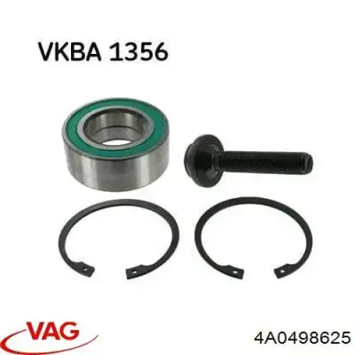 4A0498625 VAG Cojinete de cubo delantero/trasero