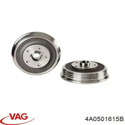 Comprar 4A0501615B VAG Tambor de freno trasero