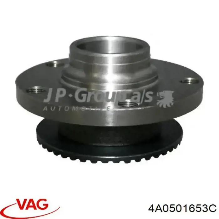Cubo de rueda trasero 4A0501653C VAG