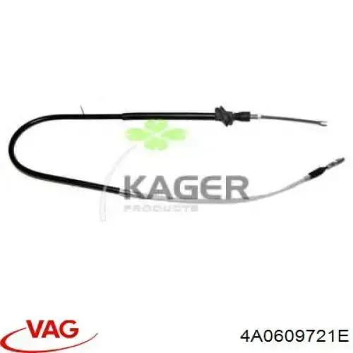 4A0609721E VAG cable de freno de mano trasero derecho/izquierdo
