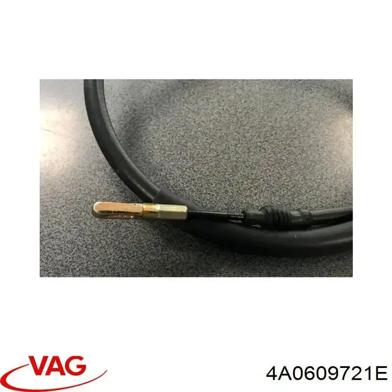 Cable de freno de mano trasero derecho/izquierdo 4A0609721E VAG