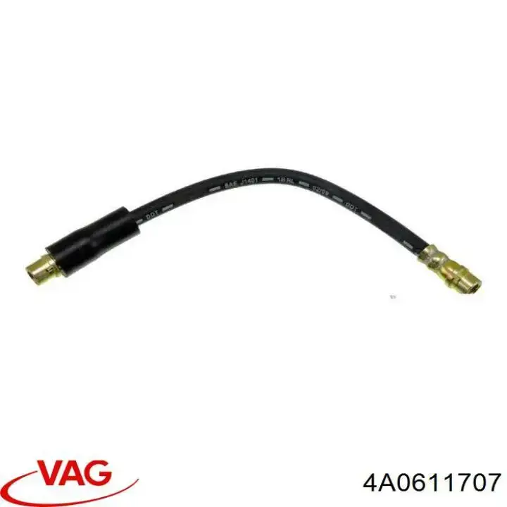 Tubo flexible de frenos delantero VAG 4A0611707