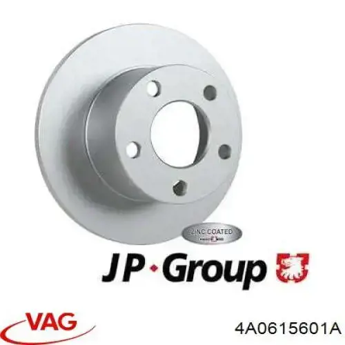 Disco de freno trasero 4A0615601A VAG