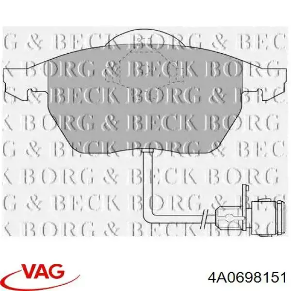 Pastillas freno delanteras VAG 4A0698151 precio, desde 33,49 EUR