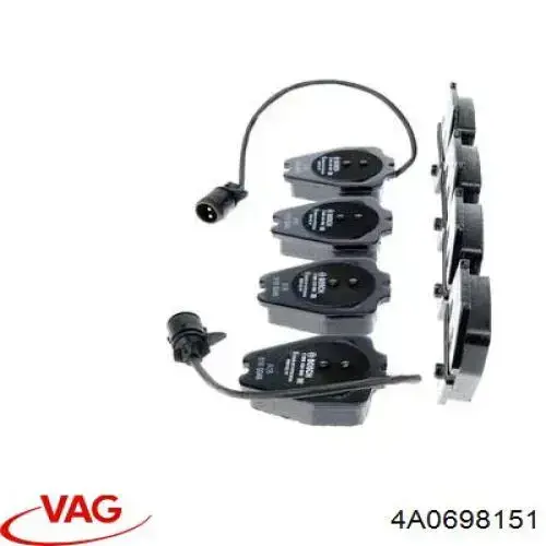 Pastillas de freno 4A0698151 VAG