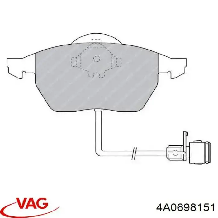 Pastillas freno delanteras VAG 4A0698151 precio, desde 33,49 EUR