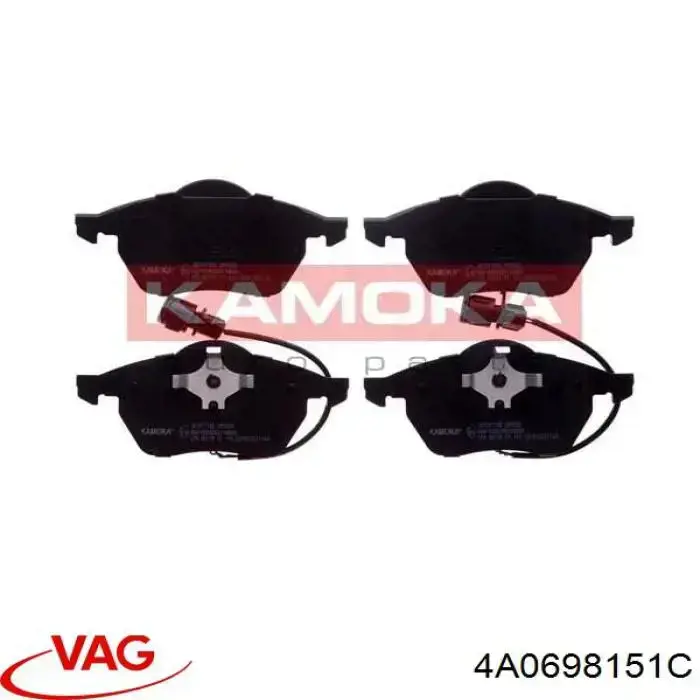 Pastillas de freno 4A0698151C VAG