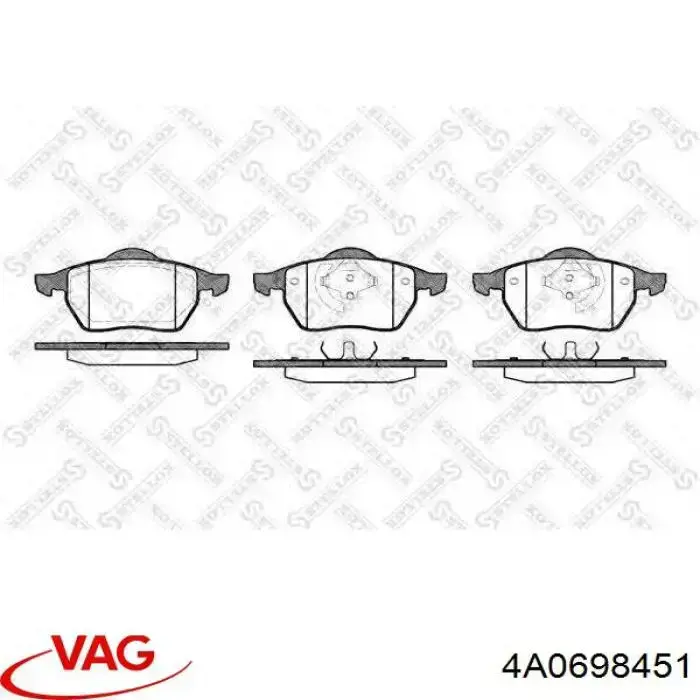 Comprar 4A0698451 VAG Pastillas de freno traseras