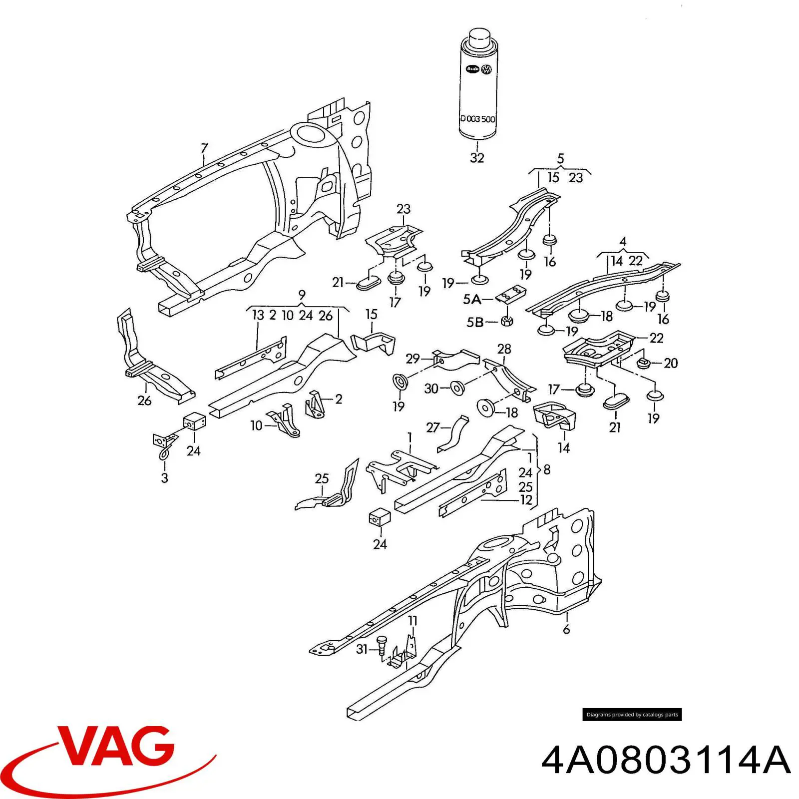 Comprar 4A0803114A VAG 