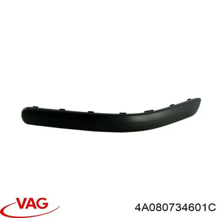Rejilla derecha del parachoques delantero VAG 4A080734601C