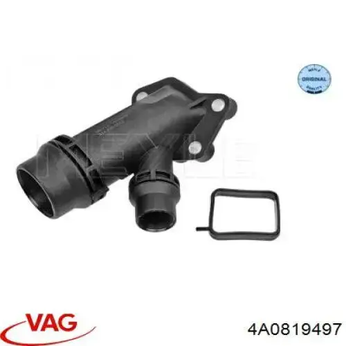 Brida del sistema de refrigeración (triple unión) 4A0819497 VAG