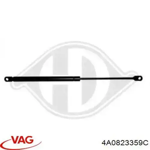 Muelle neumático, capó de motor 4A0823359C VAG