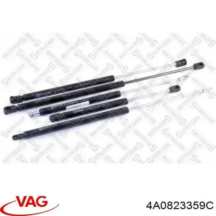 Muelle neumático, capó de motor 4A0823359C VAG