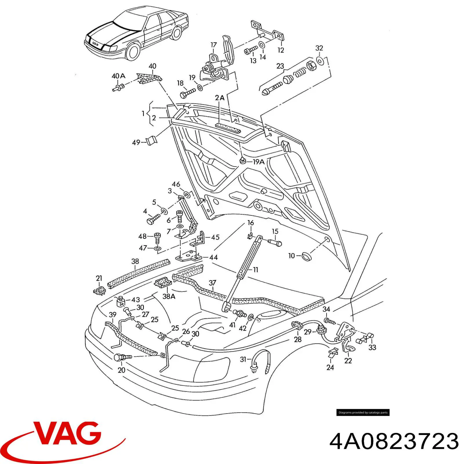  VAG 4A0823723 precio, desde  