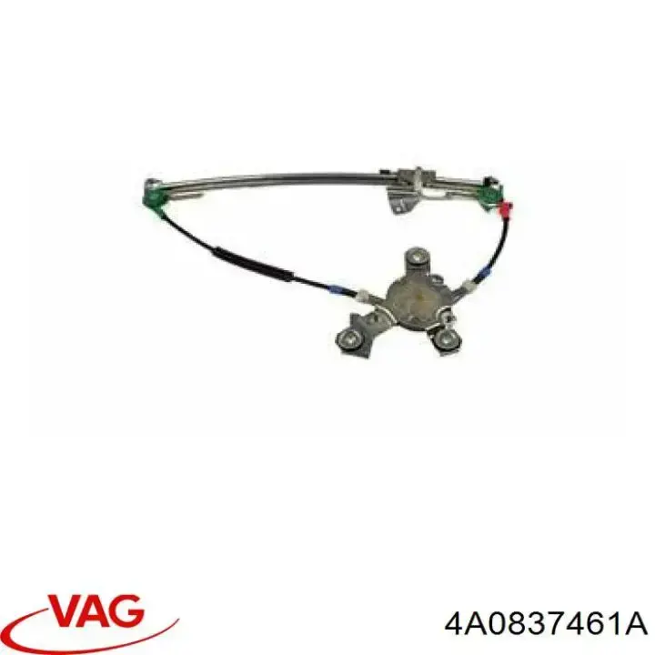 Mecanismo de elevalunas, puerta delantera izquierda 4A0837461A VAG