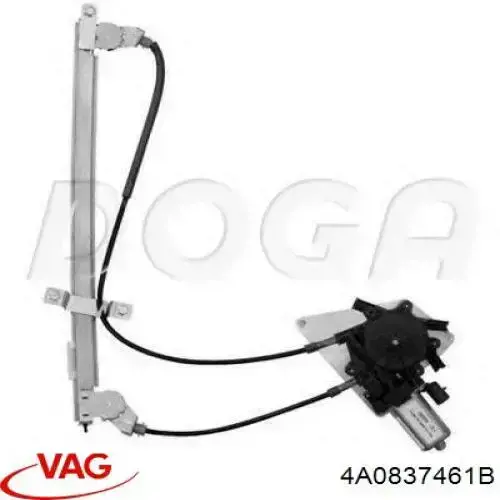 Mecanismo elevalunas delantero izquierdo VAG 4A0837461B precio, desde 372,28 EUR