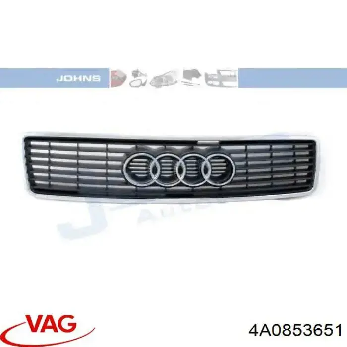 Rejilla delantera VAG 4A0853651 precio, desde 52,27 EUR