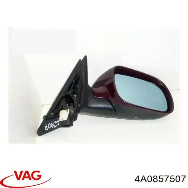 4A0857507 VAG cristal de espejo retrovisor exterior izquierdo