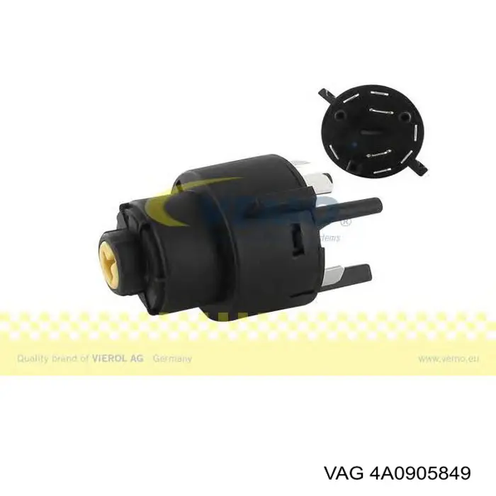 Interruptor de fin de carrera del cilindro de encendido 4A0905849 VAG