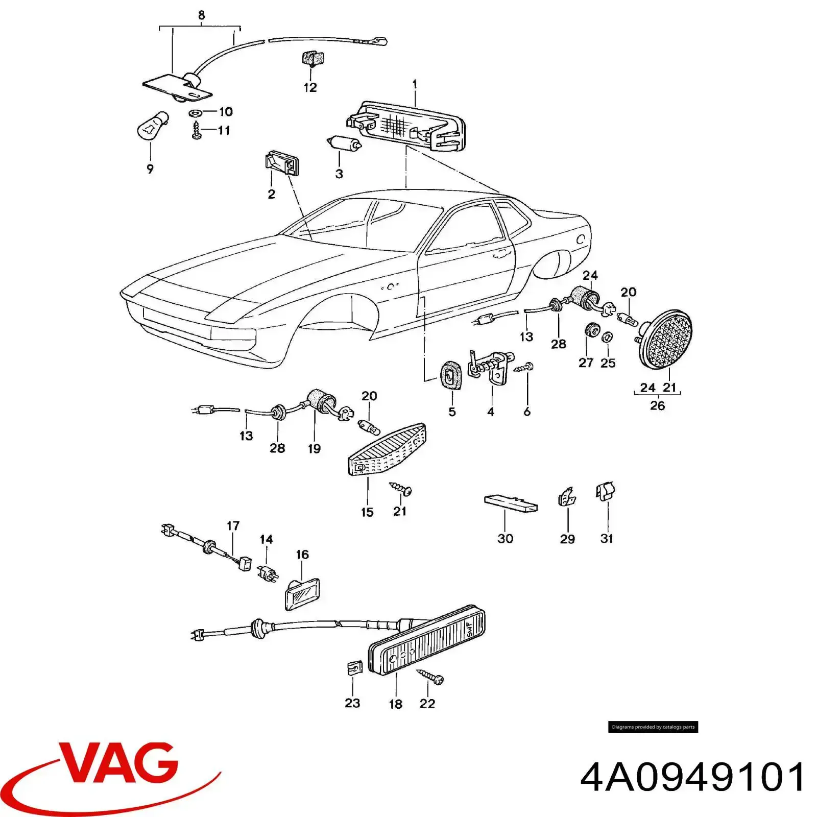 Luz intermitente de guardabarros VG0284039 Prasco
