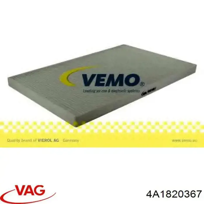 Filtro de cabina VAG 4A1820367 precio, desde 9,82 EUR