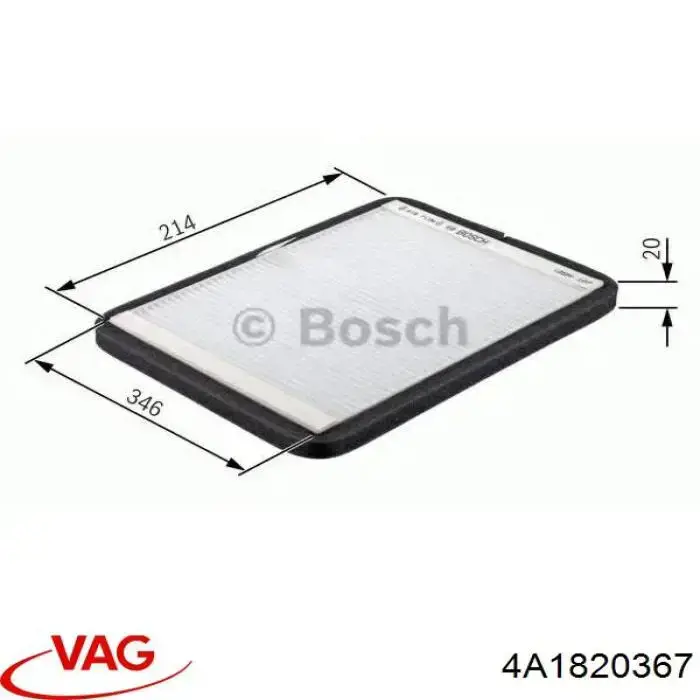 Filtro de polen VAG 4A1820367