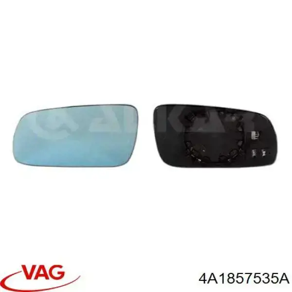 4A1857535A VAG cristal de espejo retrovisor exterior izquierdo