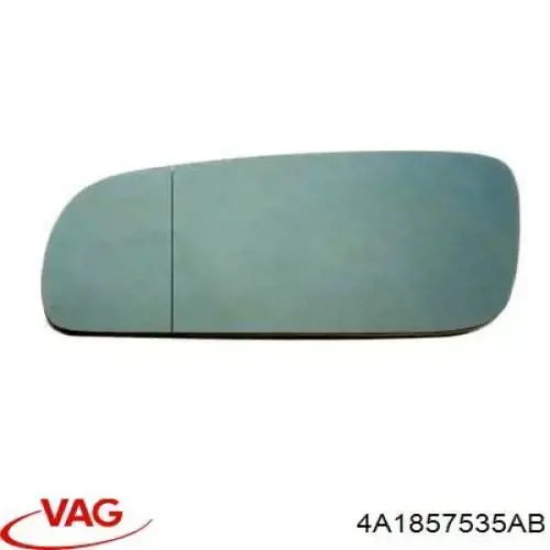 Comprar 4A1857535AB VAG Cristal de espejo retrovisor exterior izquierdo