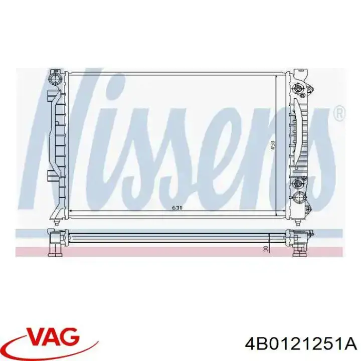 Radiador 4B0121251A VAG