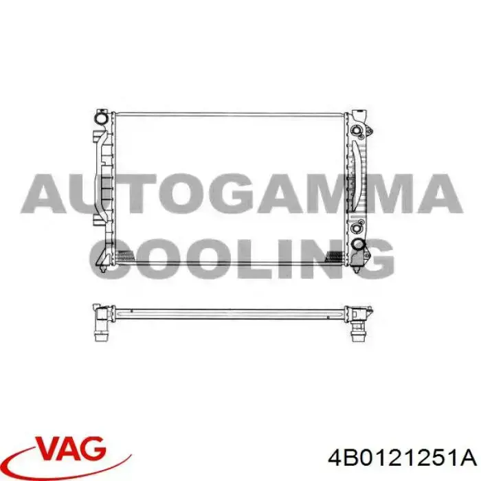 Comprar 4B0121251A VAG Radiador de auto
