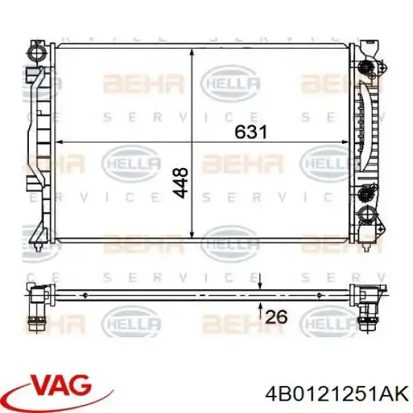 Comprar 4B0121251AK VAG Radiador de auto