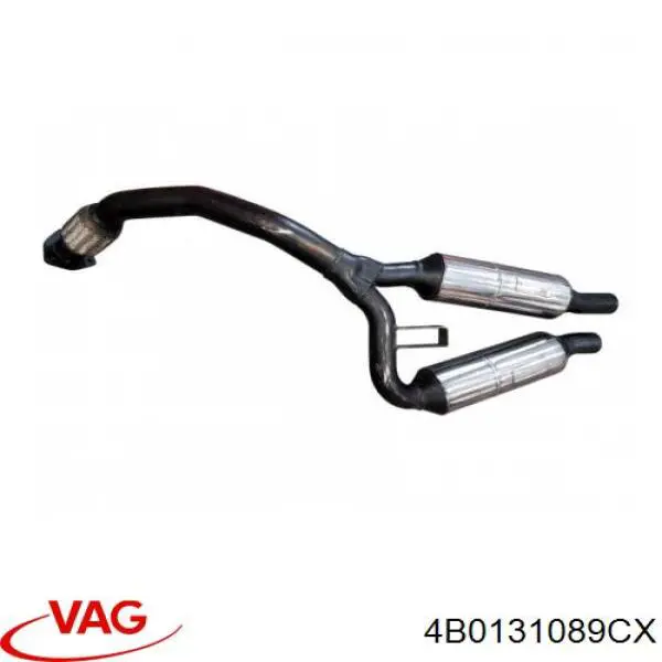4B0131089CX VAG Silenciador, parte delantera