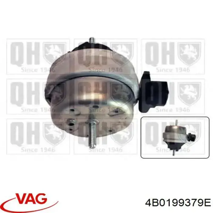 Soporte de motor, Izquierda / Derecha 4B0199379E VAG