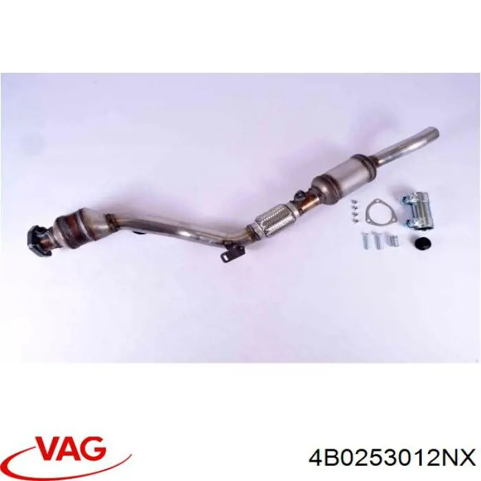 4B0253012NX VAG Silenciador, sección delantera
