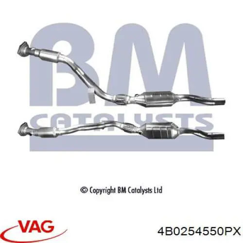 Silenciador de escape delantero  VAG 4B0253012NX precio, desde 522,01 EUR