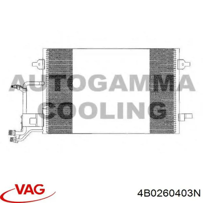 4B0260403N VAG condensador aire acondicionado