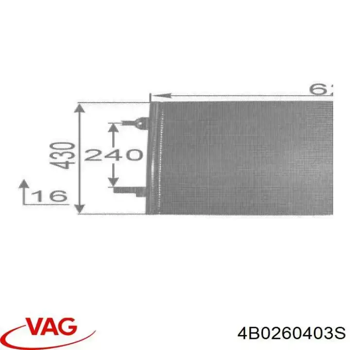Aire acondicionado capacitor VAG 4B0260403S precio, desde 70,29 EUR